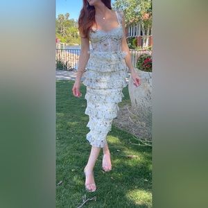 The Fiorenza Dress in Yellow Supertunia